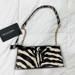 Zebra print mini purse
